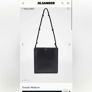 NWT Jil Sander Tangle Medium Black Women's Shoulder Bag perfect new
